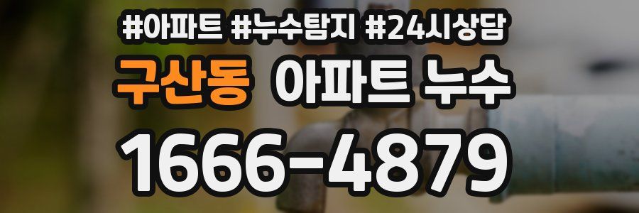 구산동 누수탐지