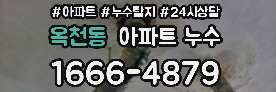 옥천동 누수탐지