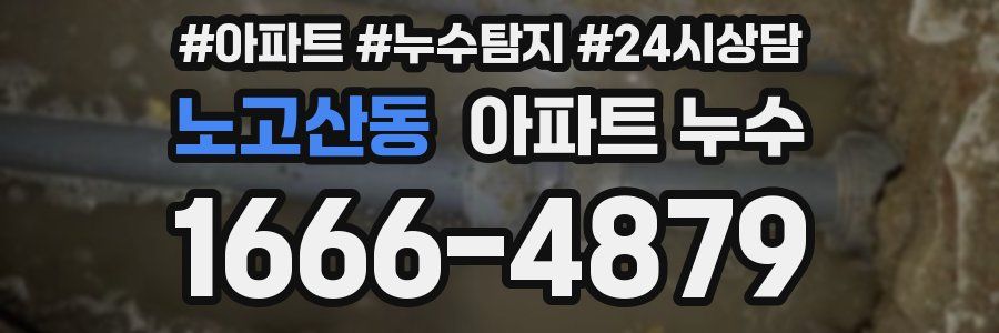 노고산동 누수탐지