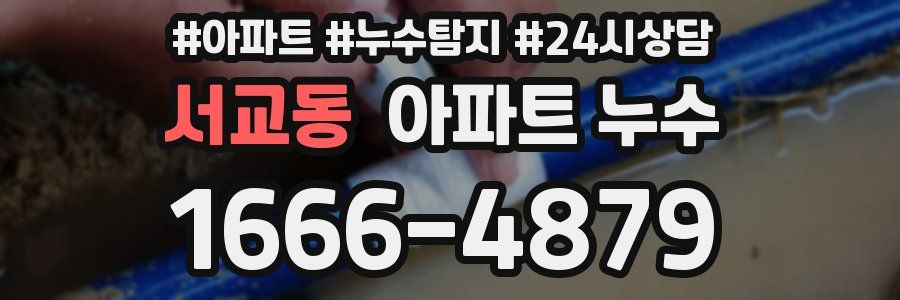 서교동 누수탐지