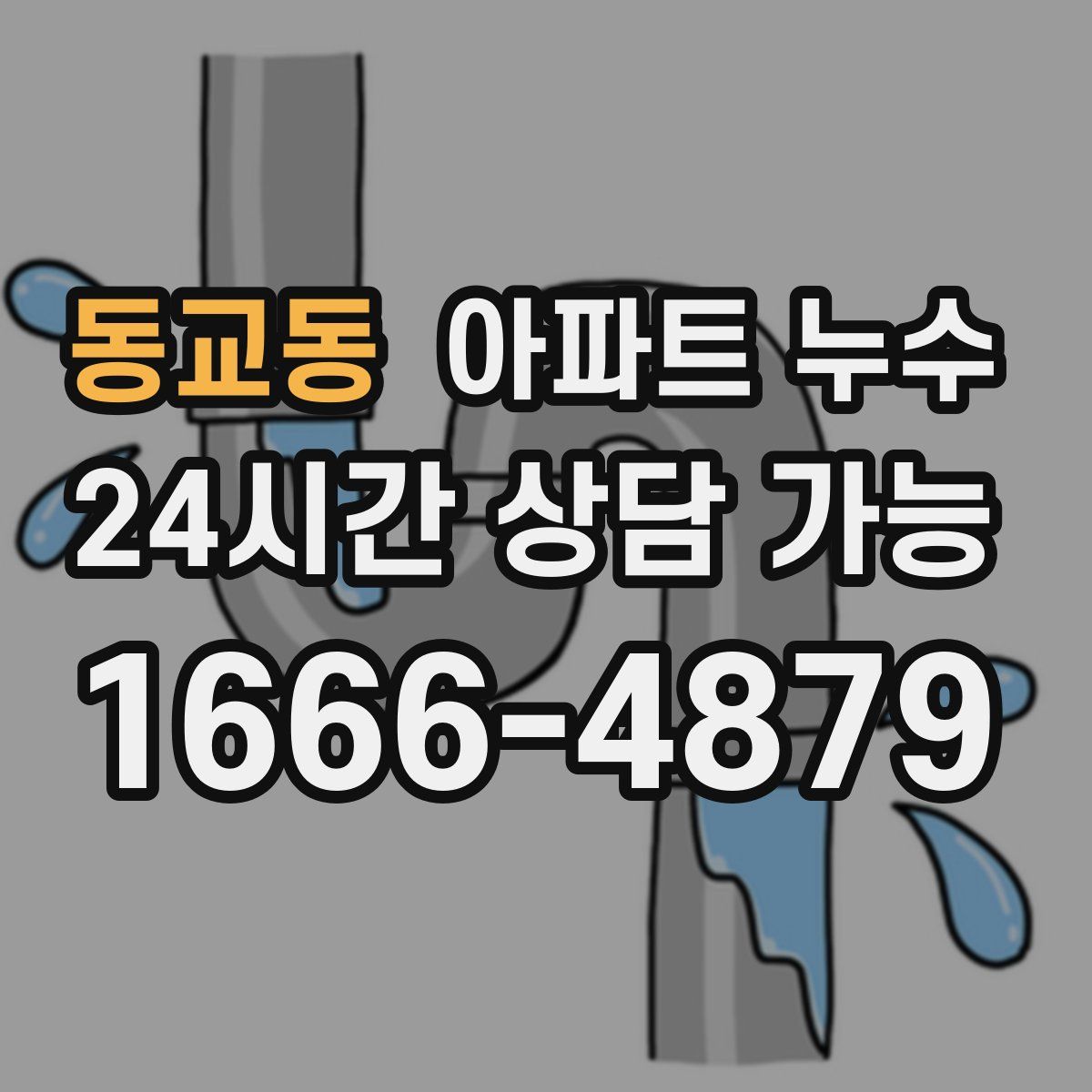 동교동 아파트 누수탐지