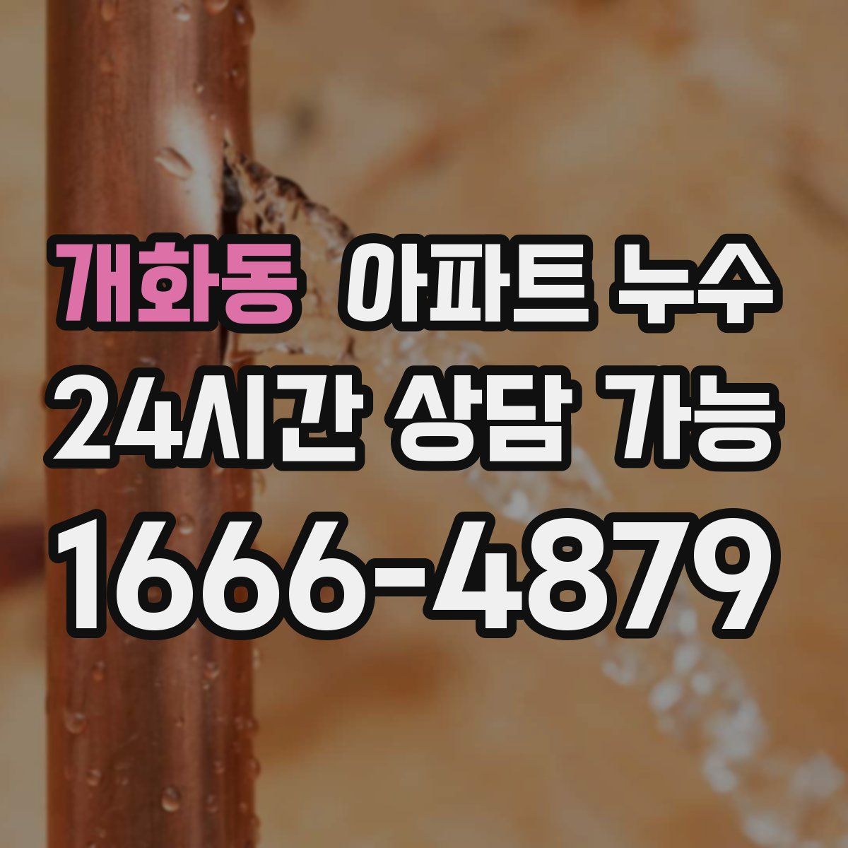 개화동 아파트 누수탐지