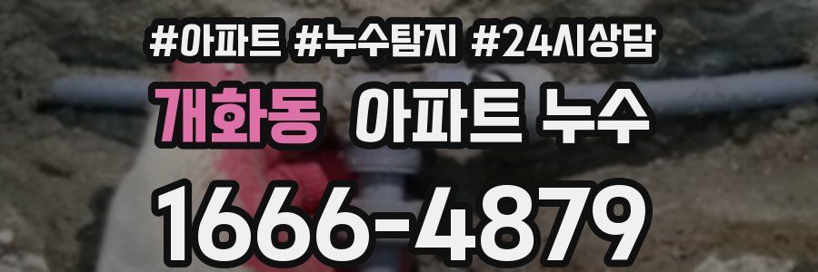 개화동 누수탐지