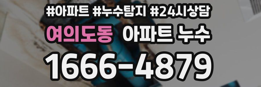 여의도동 누수탐지