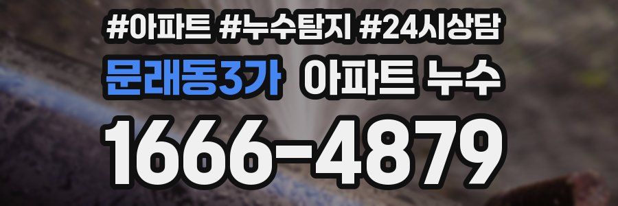 문래동3가 누수탐지