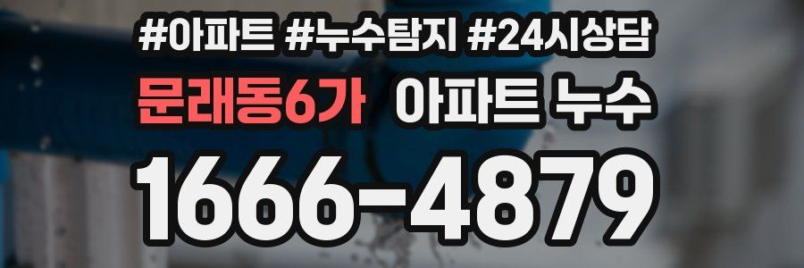 문래동6가 누수탐지