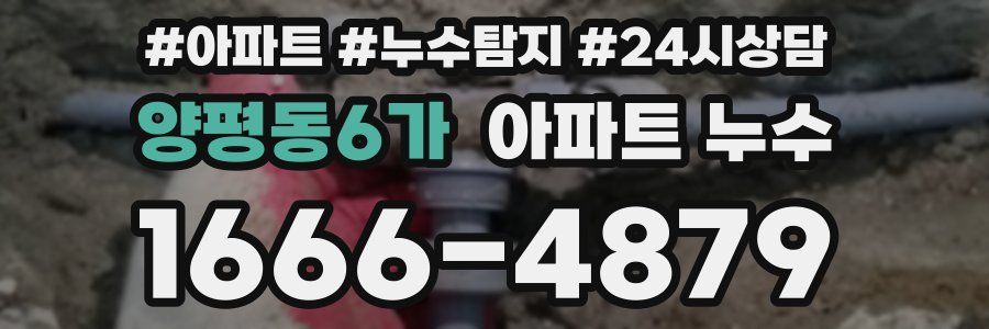 양평동6가 누수탐지