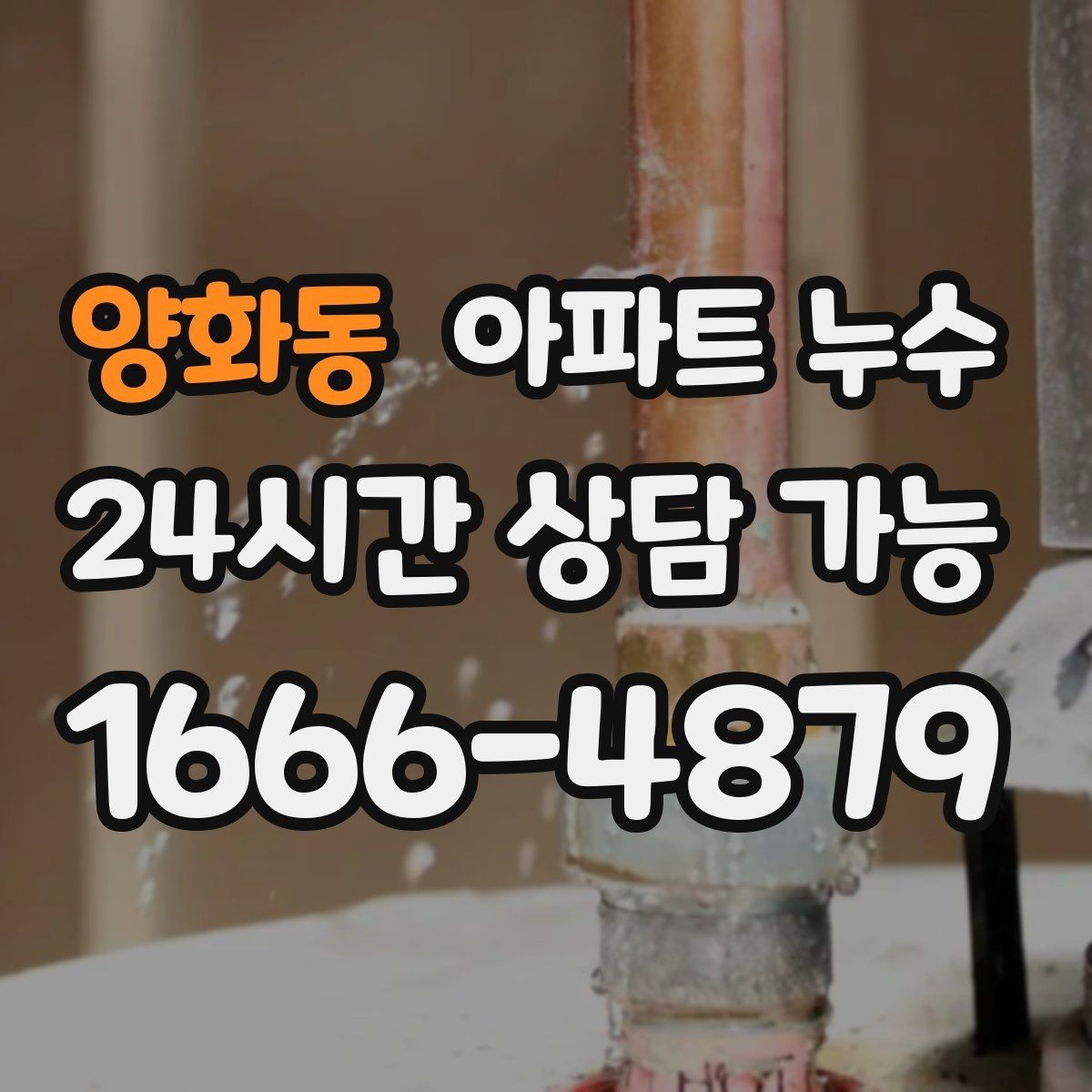 양화동 아파트 누수 변기 주변 바닥이 축축할 때 확인
