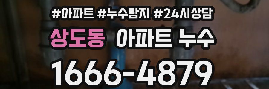 상도동 누수탐지