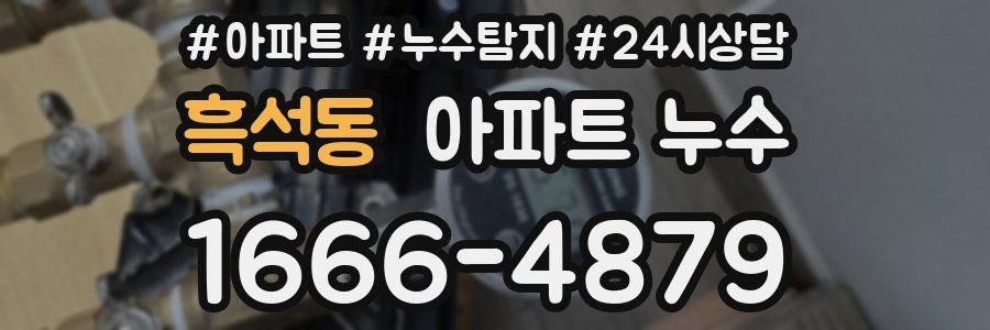 흑석동 누수탐지