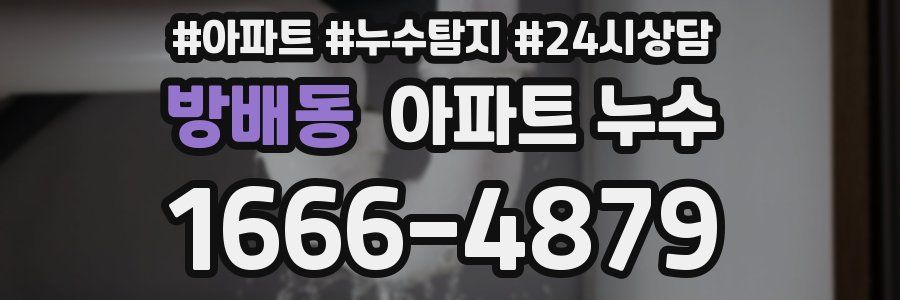 방배동 누수탐지