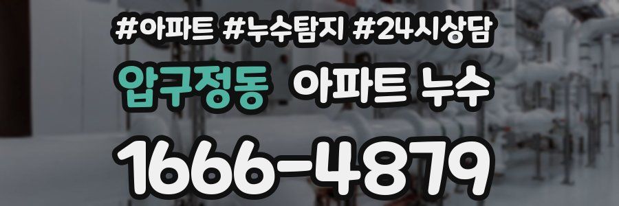 압구정동 누수탐지