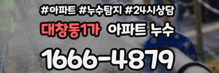대창동1가 누수탐지