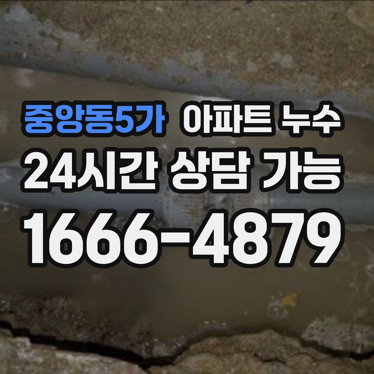 중앙동5가 아파트 누수탐지