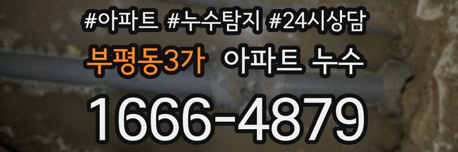 부평동3가 누수탐지