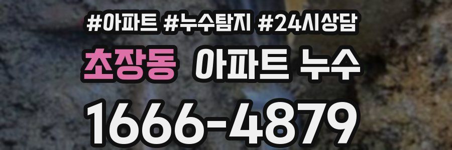 초장동 누수탐지