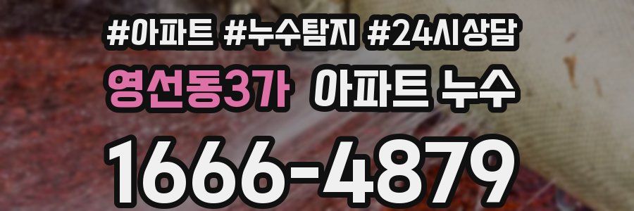 영선동3가 누수탐지