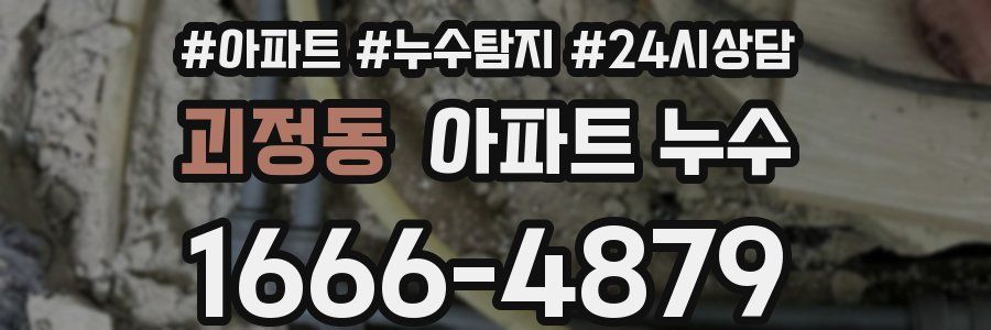 괴정동 누수탐지