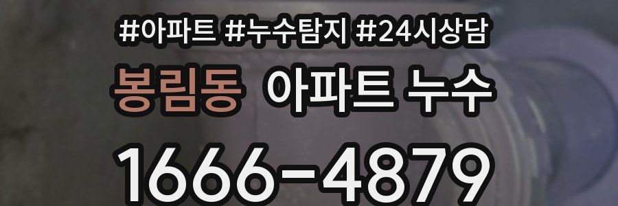 봉림동 누수탐지