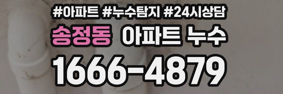 송정동 누수탐지