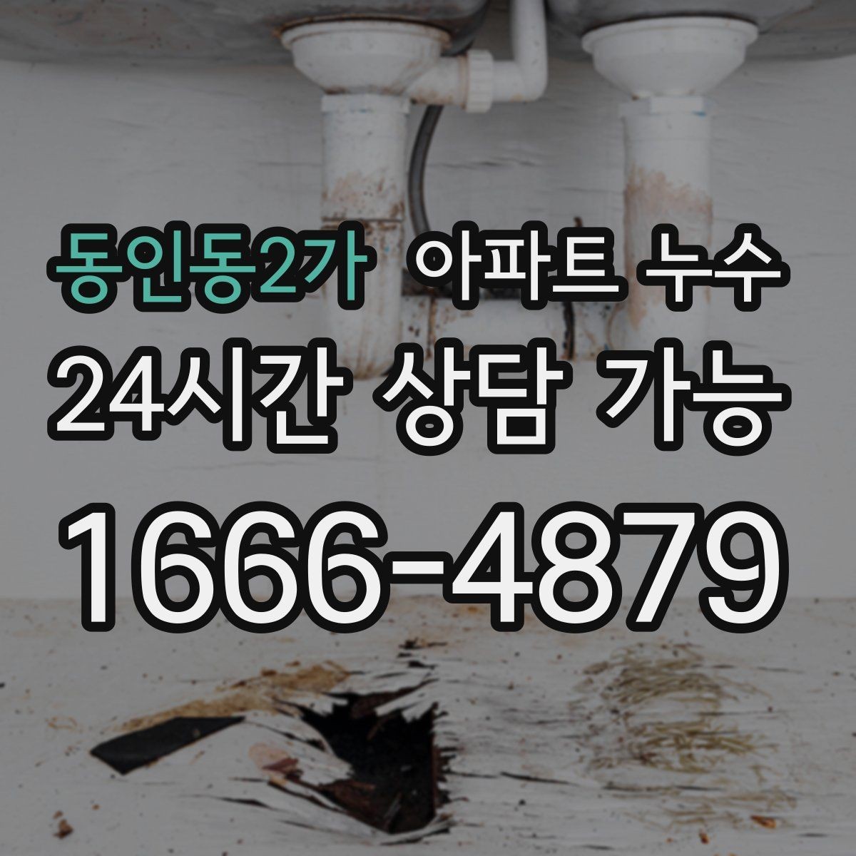 동인동2가 아파트 누수 세탁실 배수 주변 냄새가 올라올 때