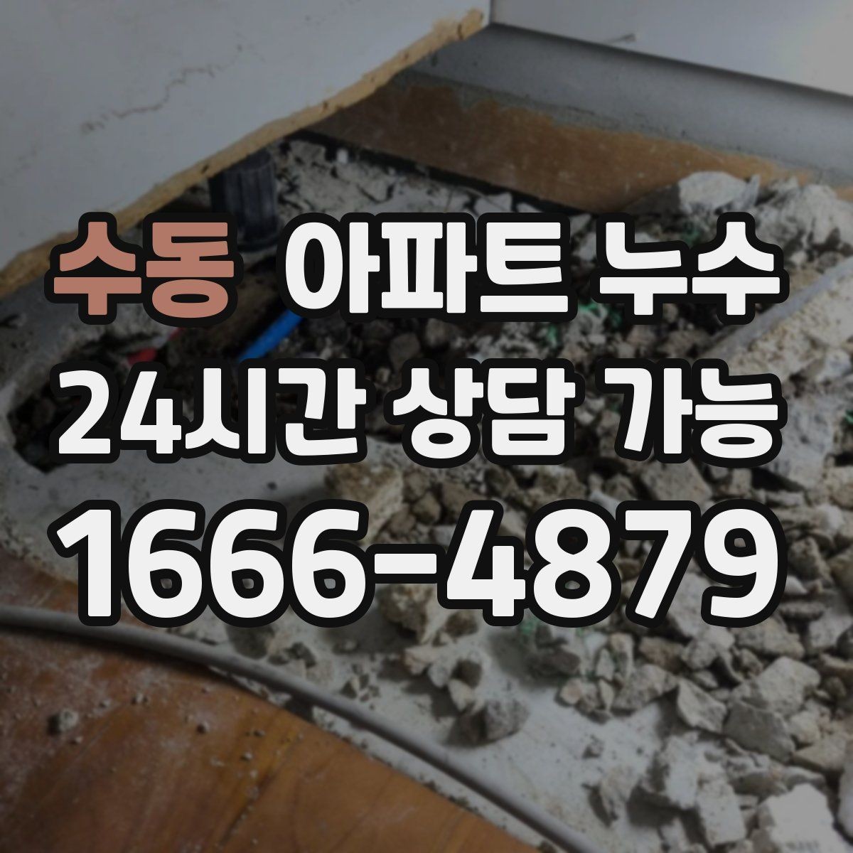 수동 아파트 누수 장판 모서리가 검게 변할 때
