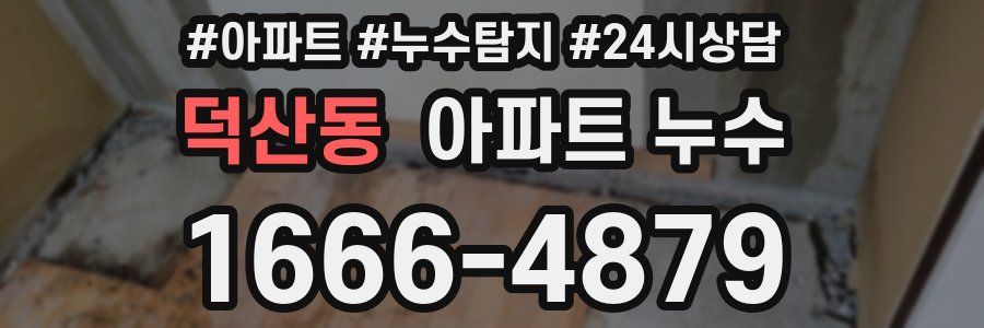 덕산동 누수탐지