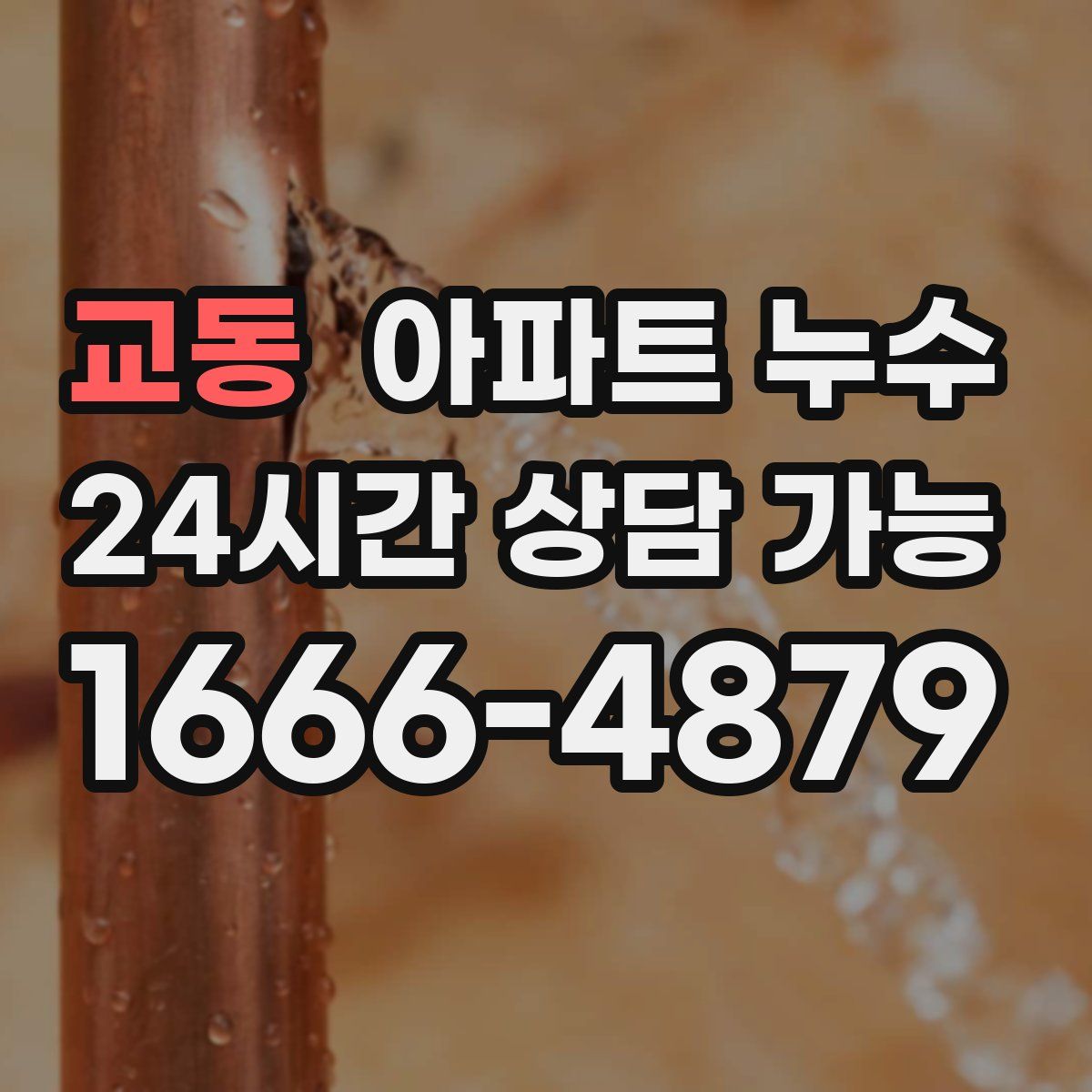 교동 아파트 누수탐지