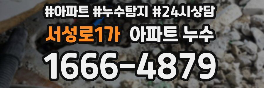 서성로1가 누수탐지