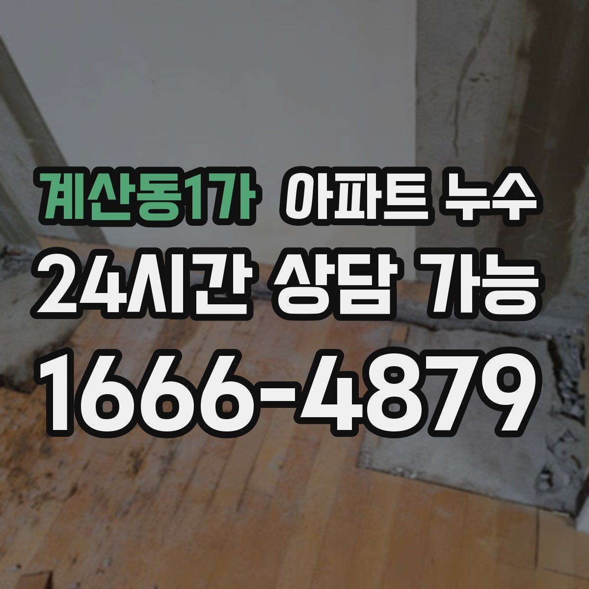 계산동1가 아파트 누수 곰팡이만 늘고 물자국은 적을 때