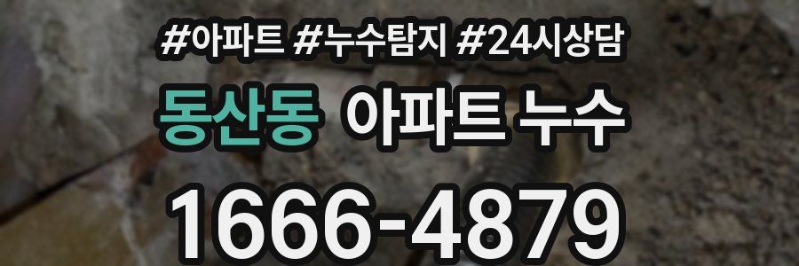 동산동 누수탐지