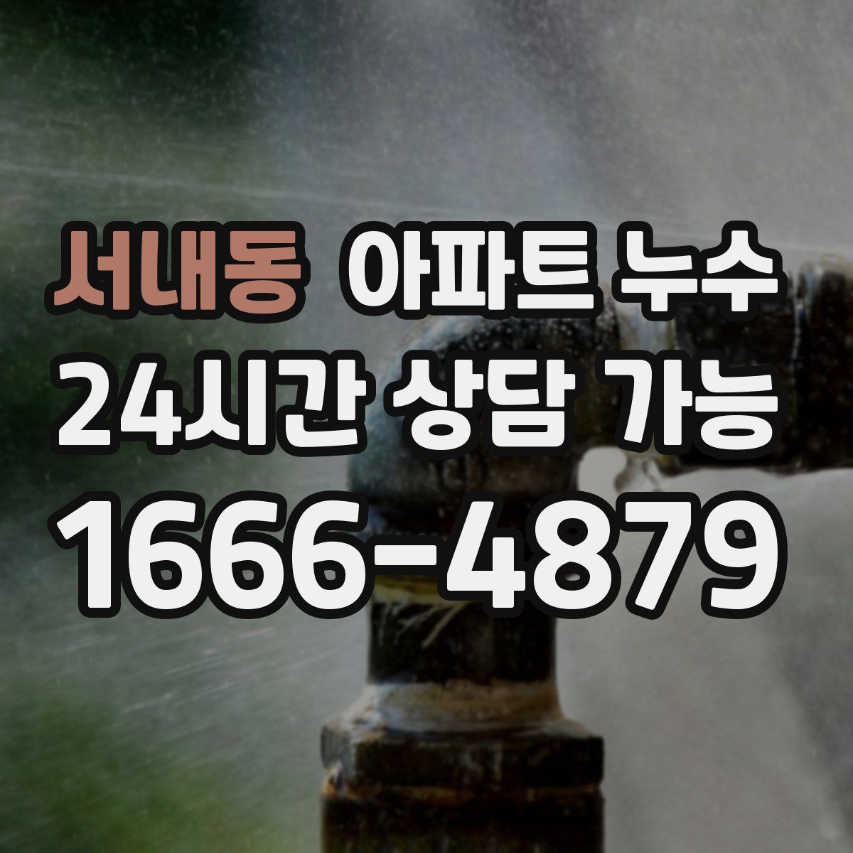 서내동 아파트 누수탐지