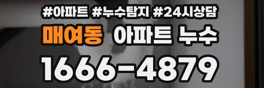 매여동 누수탐지