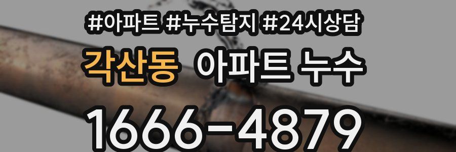 각산동 누수탐지