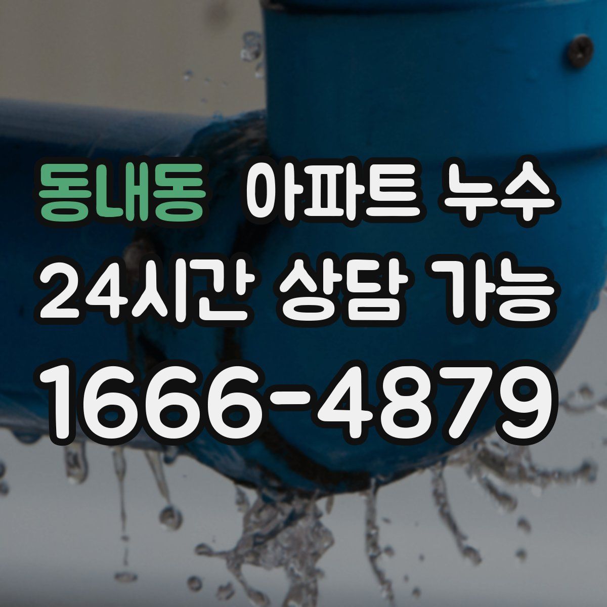 동내동 아파트 누수탐지