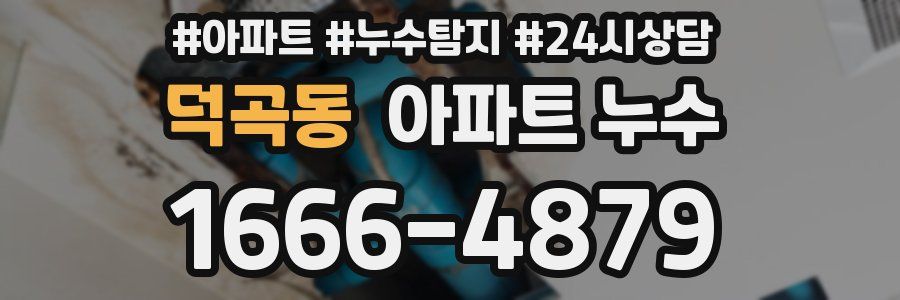 덕곡동 누수탐지