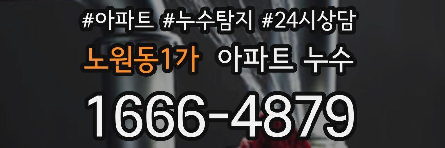 노원동1가 누수탐지