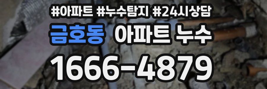 금호동 누수탐지