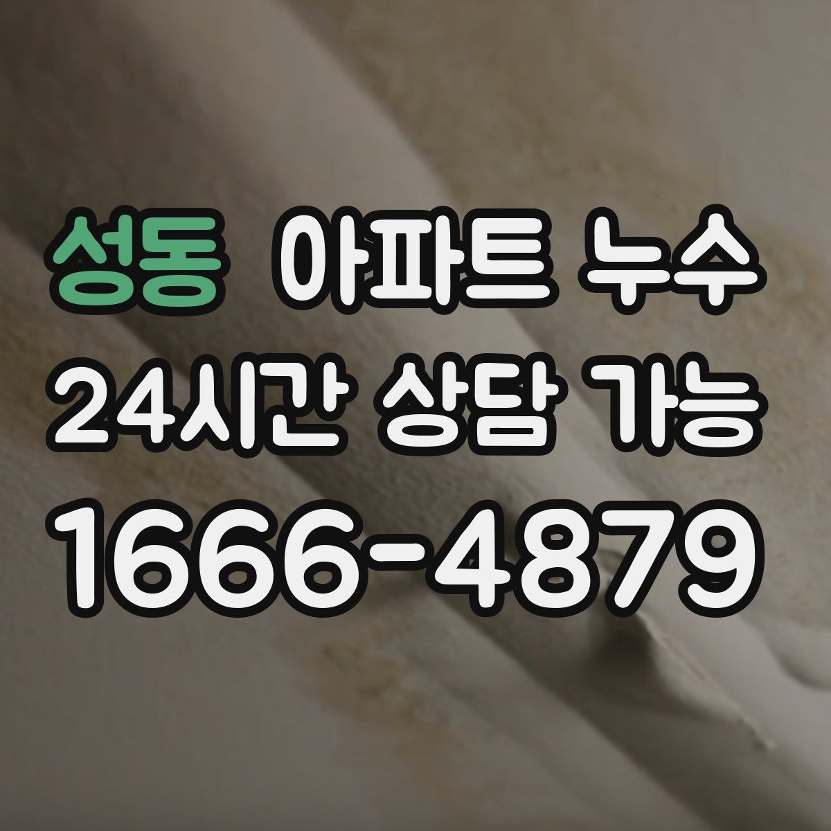 성동 아파트 누수탐지