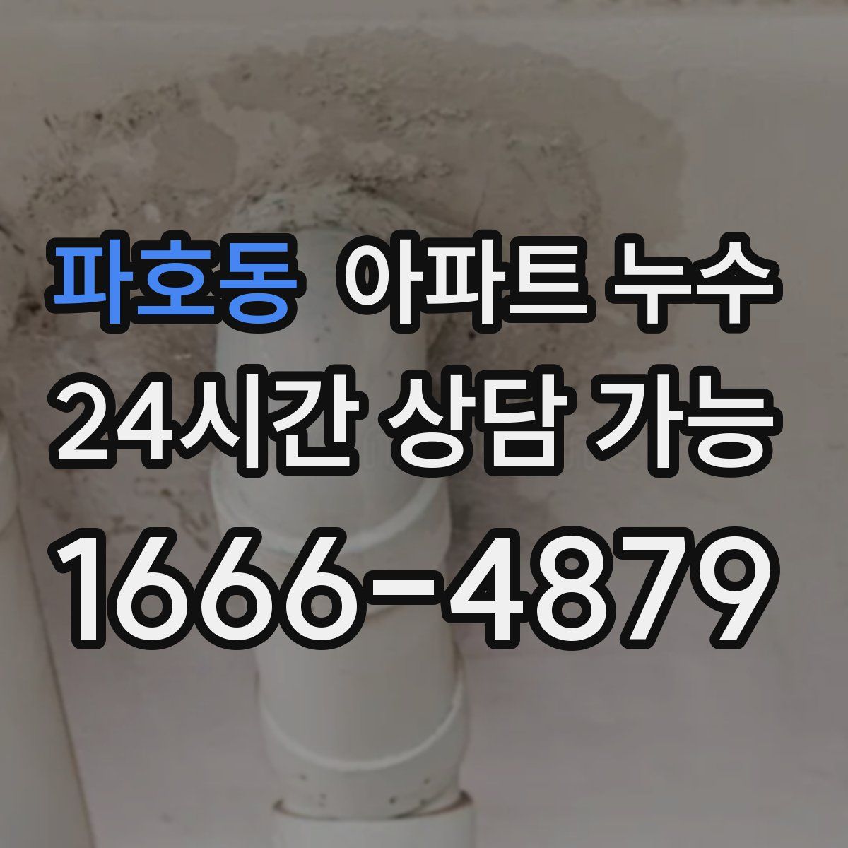 파호동 아파트 누수탐지