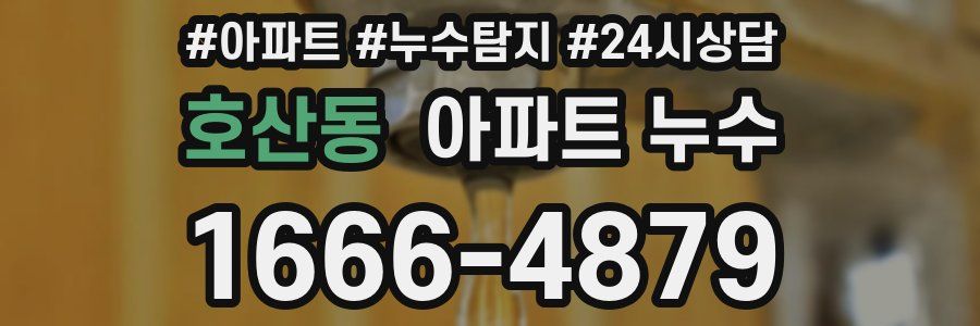 호산동 누수탐지