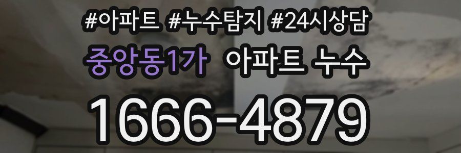 중앙동1가 누수탐지