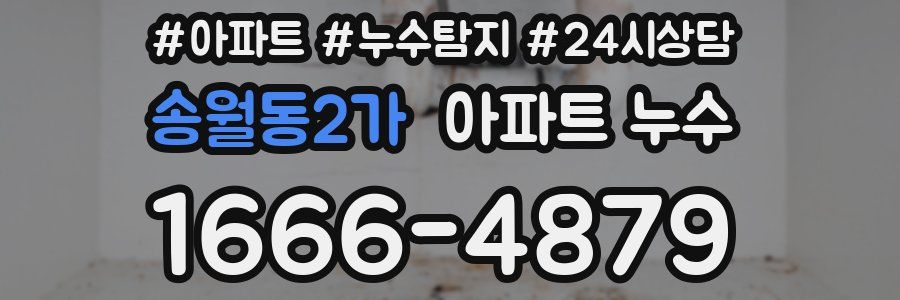 송월동2가 누수탐지