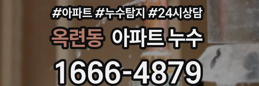 옥련동 누수탐지