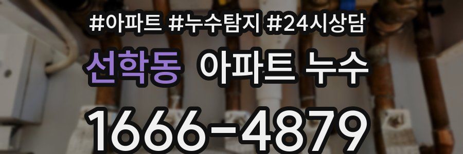 선학동 누수탐지