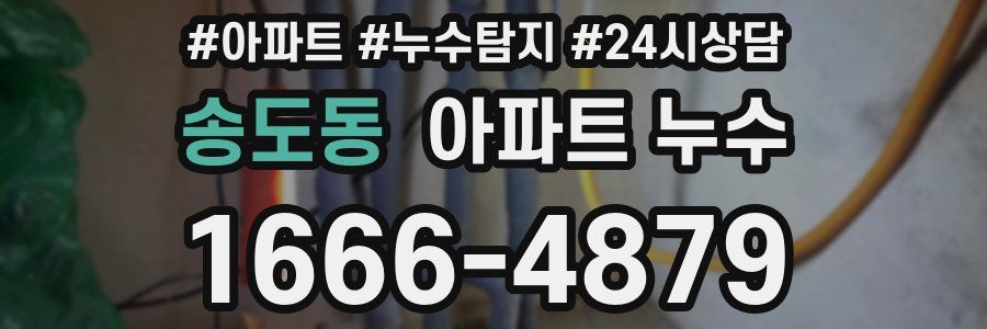 송도동 누수탐지