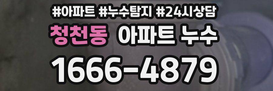 청천동 누수탐지