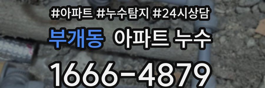 부개동 누수탐지