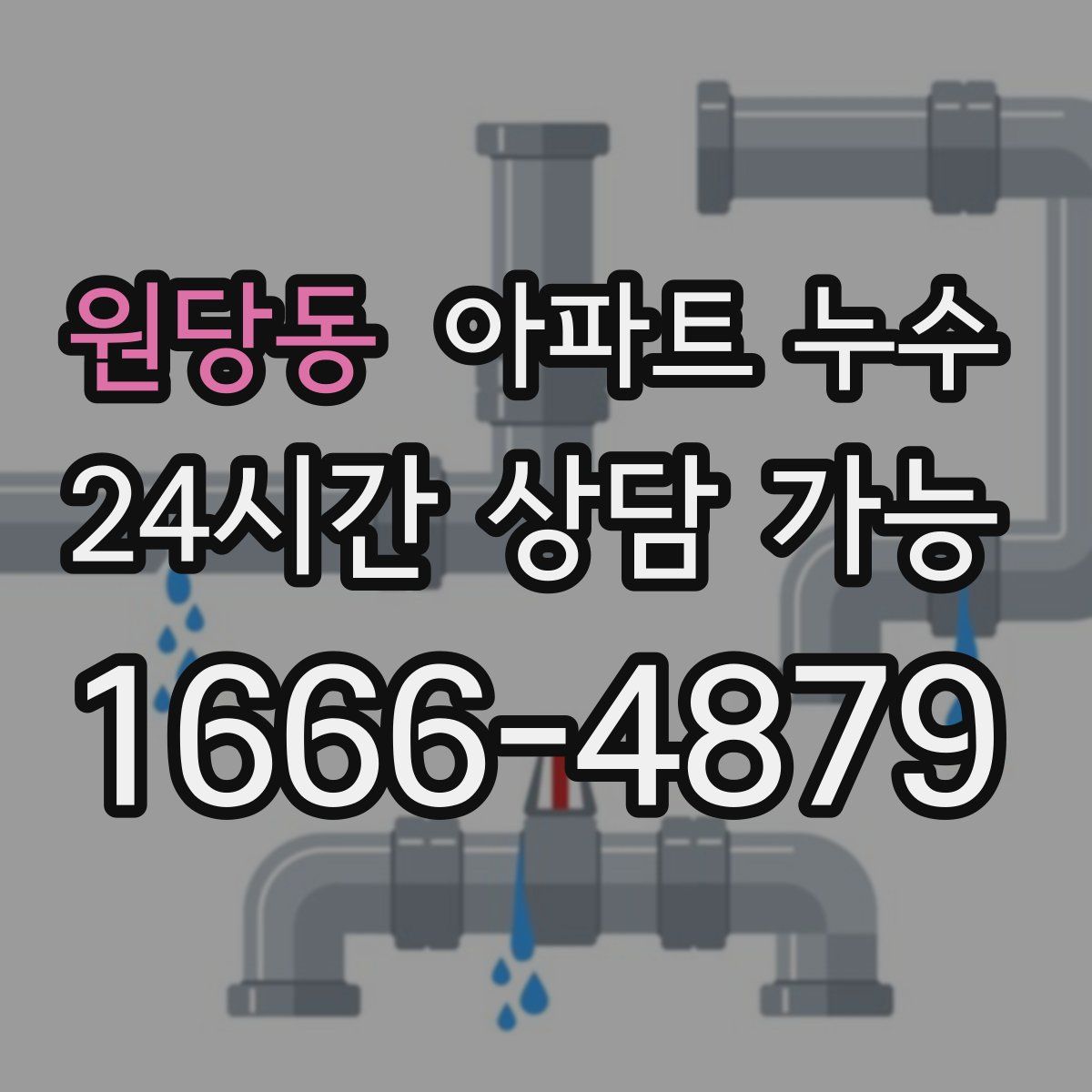 원당동 아파트 누수탐지