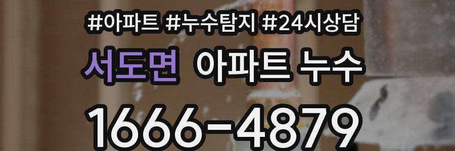 서도면 누수탐지